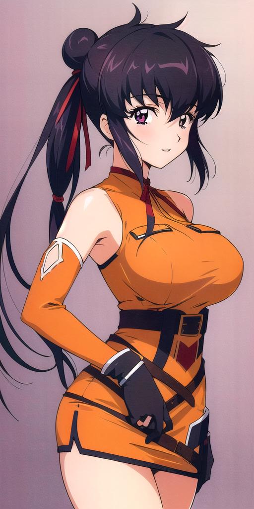 06282-1135200540-, LisaPacifist, large breasts, standing, solo, twintails, single_hair_bun,  Lisa_Orange_Short_Dress, masterpiece, best quality,.png